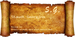Staudt Georgina névjegykártya