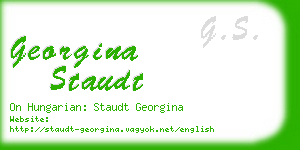 georgina staudt business card